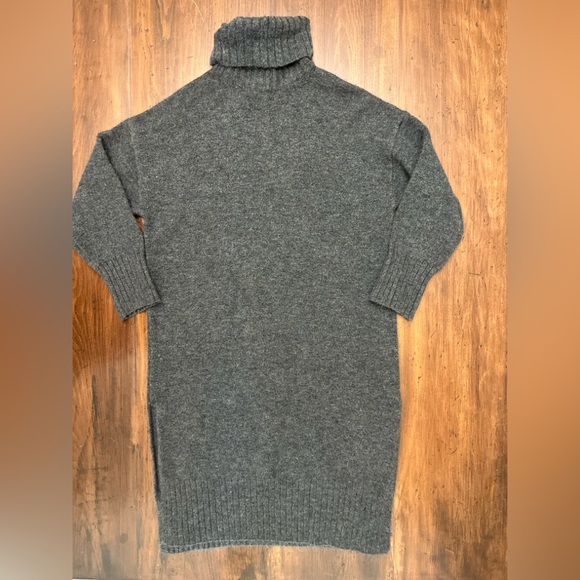 Daily Practice Karigan Sweater Midi Turtleneck Dress Size Small P Dark Gray GUC - Picture 12 of 16
